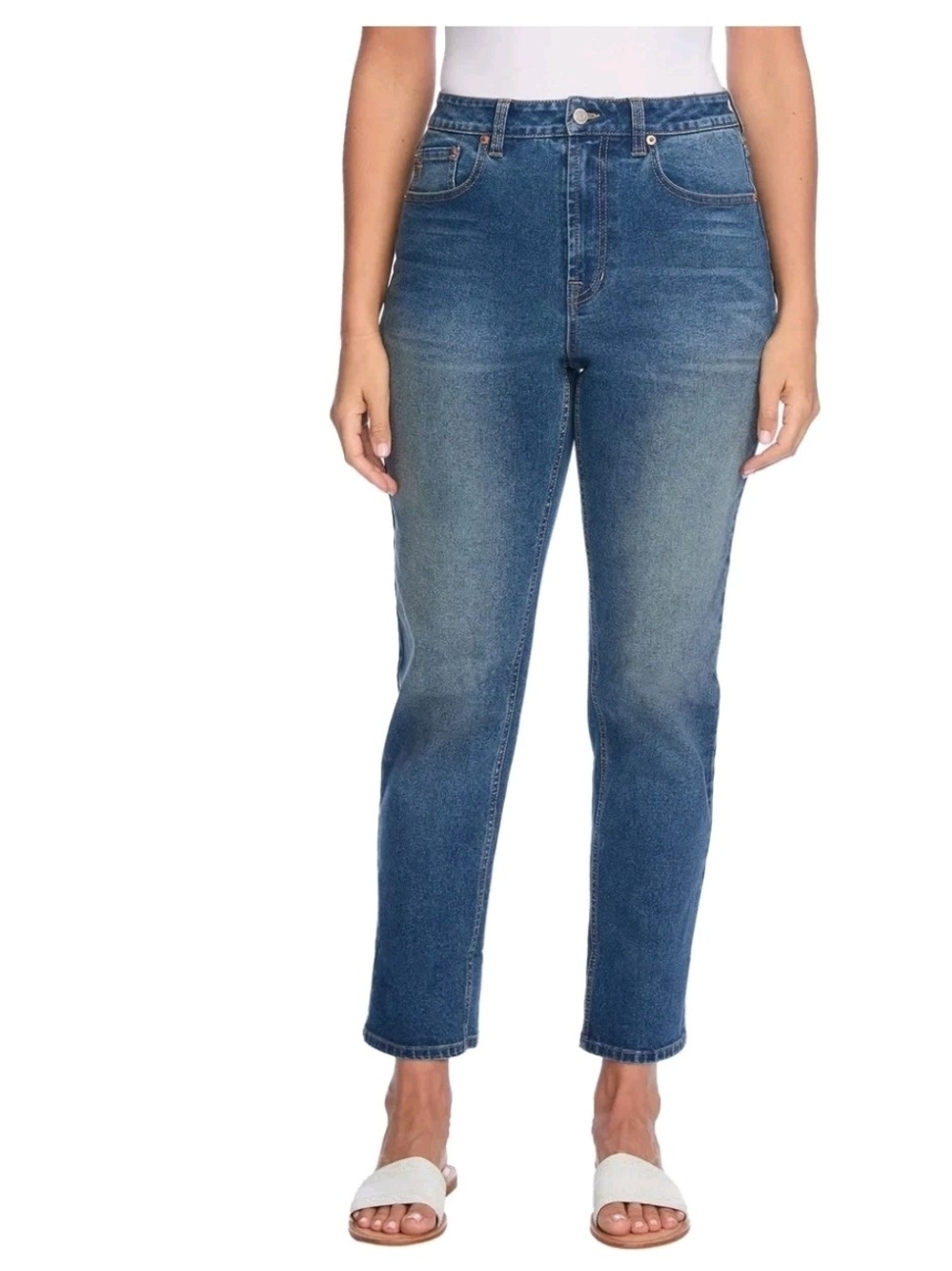 Frye Classic High-Rise Women's Jeans in Medium Blue Size 10